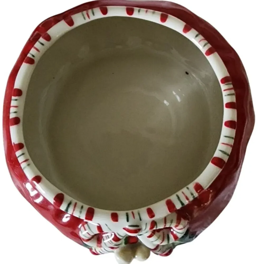 Vintage Longaberger Holiday  Ceramic Jam Bowl with Spreader - Picture 5 of 7
